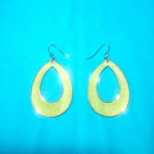 Green sparkly Apt. 9 earrings!